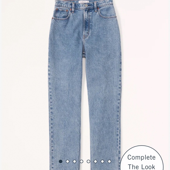 Abercrombie & Fitch Denim - Curve Love Ultra High Rise 90s Straight Jeans